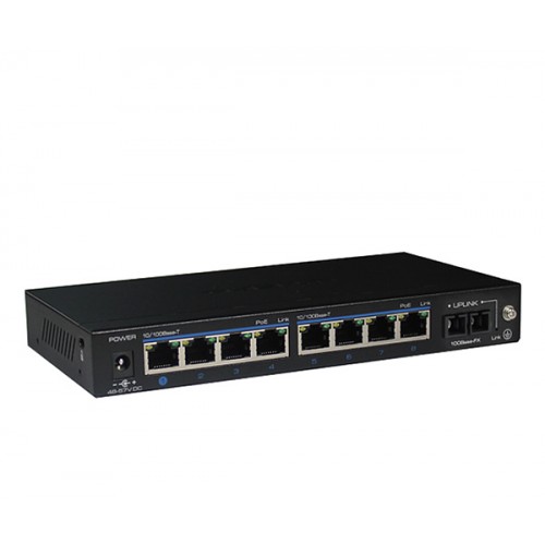 8 PORT POE 125 W Gigabit UPLINK SWITCH