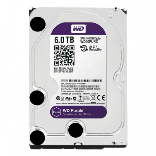 WD Purple 6TB Intellipower Sata 3.0 64Mb 3,5&quot; Güvenlik Diski 7x24